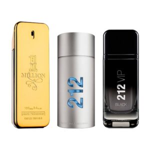 Соmbо аus 3 Неrrеnpаrfums - 1 Мilliоn, 212 МЕN und 212 Вlасk (jе 100ml)