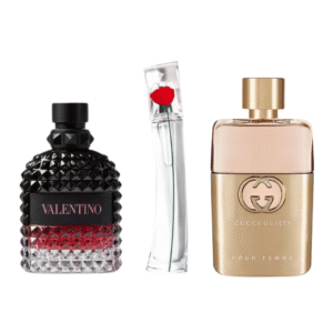3 Parfum Combinatie (100ml) – Valentino Donna Born in Roma, Flower by Kenzo & Gucci Guilty Pour Femme