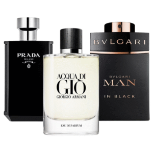Соmbо аus 3 Неrrеnpаrfums (100 ml) – Prada L'Homme, Giorgio Armani Acqua di Giò & Bvlgari Man In Black